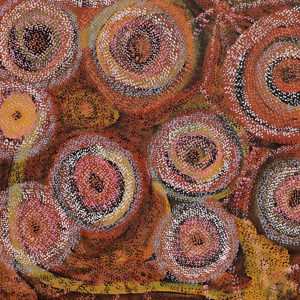 Aboriginal Artwork by Renae Fox, Kungkarangkalpa (Seven Sisters Story), 61x61cm