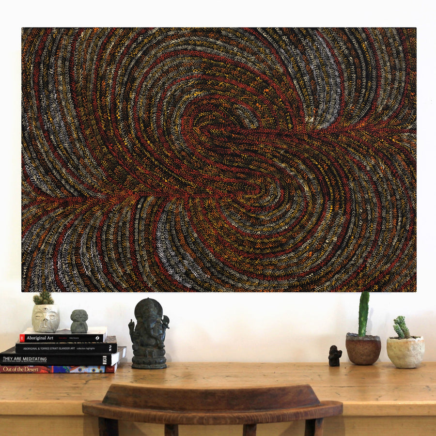 Aboriginal Artwork by Renae Fox, Kungkarangkalpa (Seven Sisters Story), 91x61cm