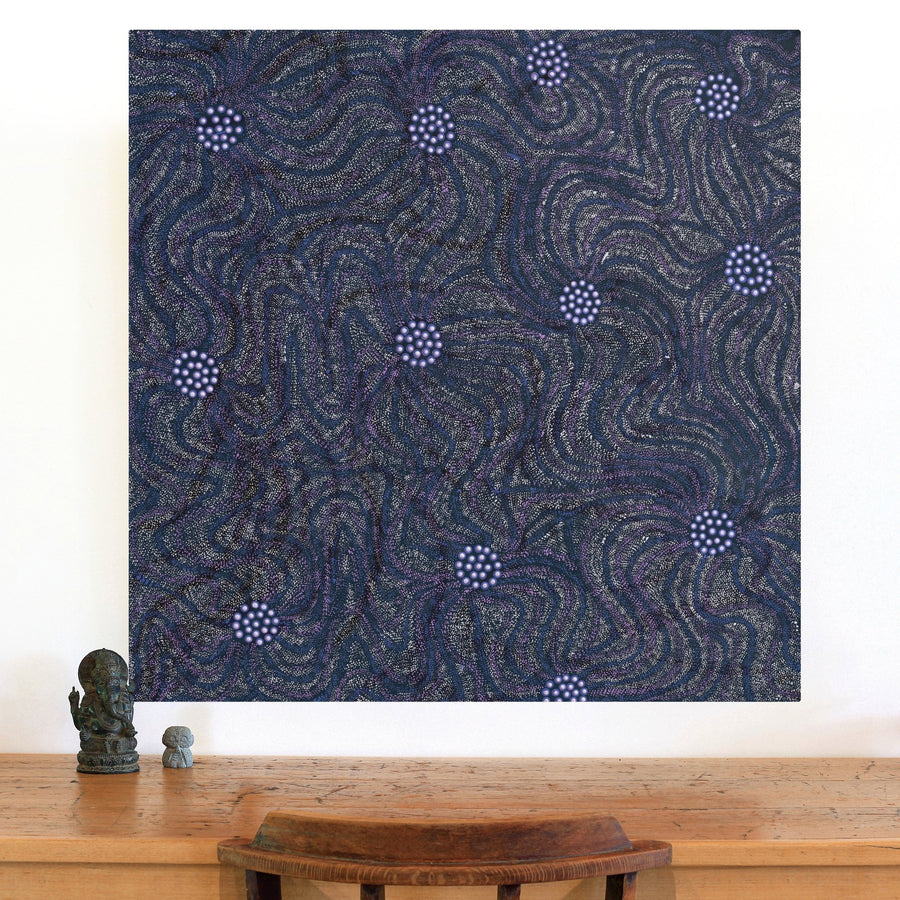 Aboriginal Artwork by Renae Fox, Kungkarangkalpa (Seven Sisters Story), 91x91cm