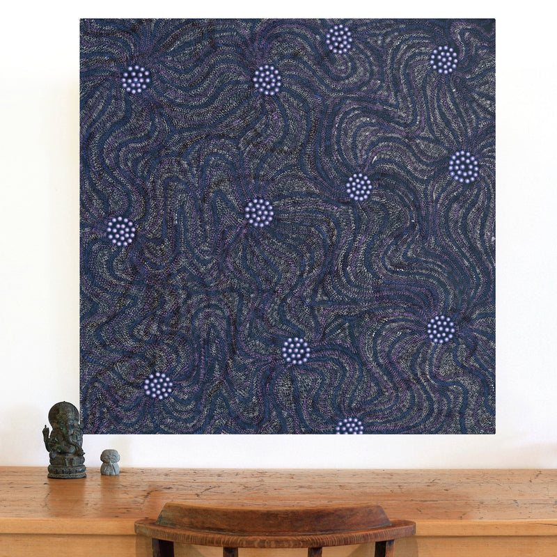 Aboriginal Artwork by Renae Fox, Kungkarangkalpa (Seven Sisters Story), 91x91cm