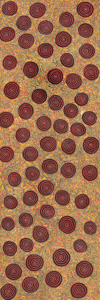 Aboriginal Artwork by Renita Napangardi Brown, Yuparli Jukurrpa (Bush Banana Dreaming), 182x61cm