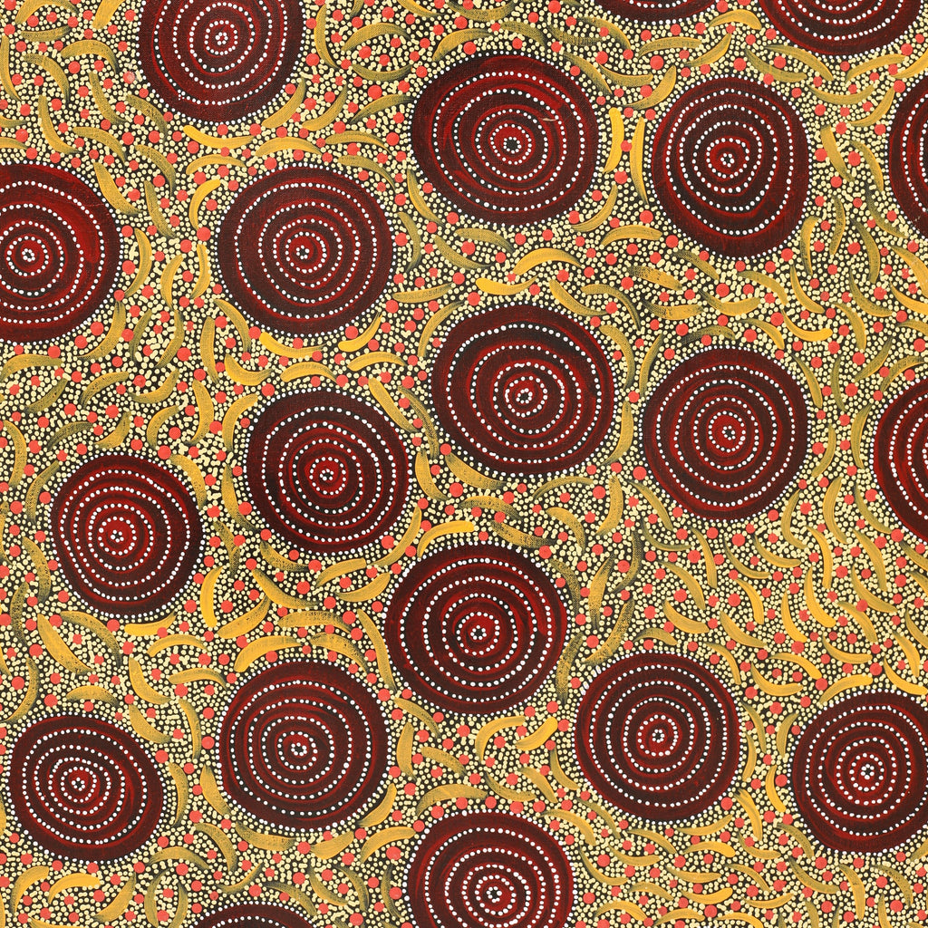 Aboriginal Artwork by Renita Napangardi Brown, Yuparli Jukurrpa (Bush Banana Dreaming), 182x61cm - ART ARK®