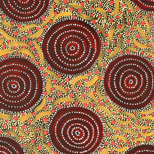 Aboriginal Artwork by Renita Napangardi Brown, Yuparli Jukurrpa (Bush Banana Dreaming), 182x61cm - ART ARK®