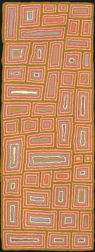 Aboriginal Artwork by Renita Roberts, Walka Wiru Ngura Wiru, 122x45cm