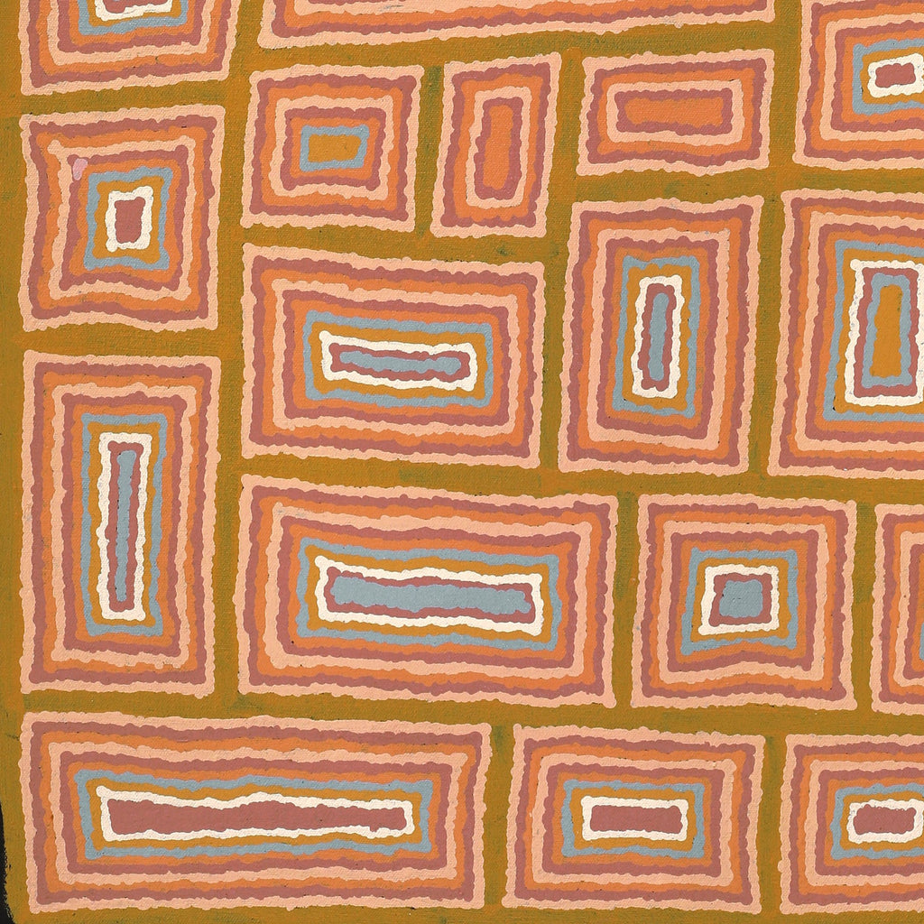 Aboriginal Artwork by Renita Roberts, Walka Wiru Ngura Wiru, 122x45cm