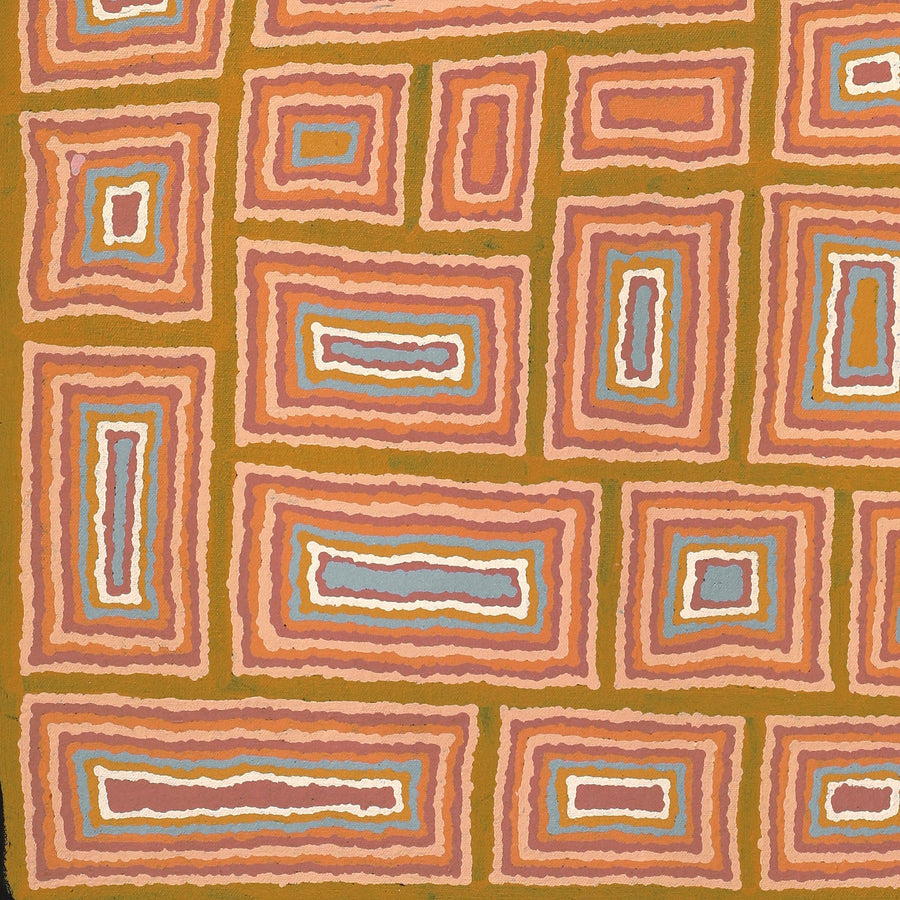 Aboriginal Artwork by Renita Roberts, Walka Wiru Ngura Wiru, 122x45cm