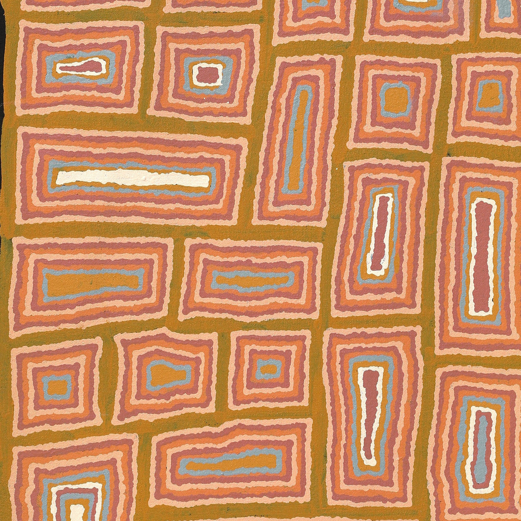 Aboriginal Artwork by Renita Roberts, Walka Wiru Ngura Wiru, 122x45cm