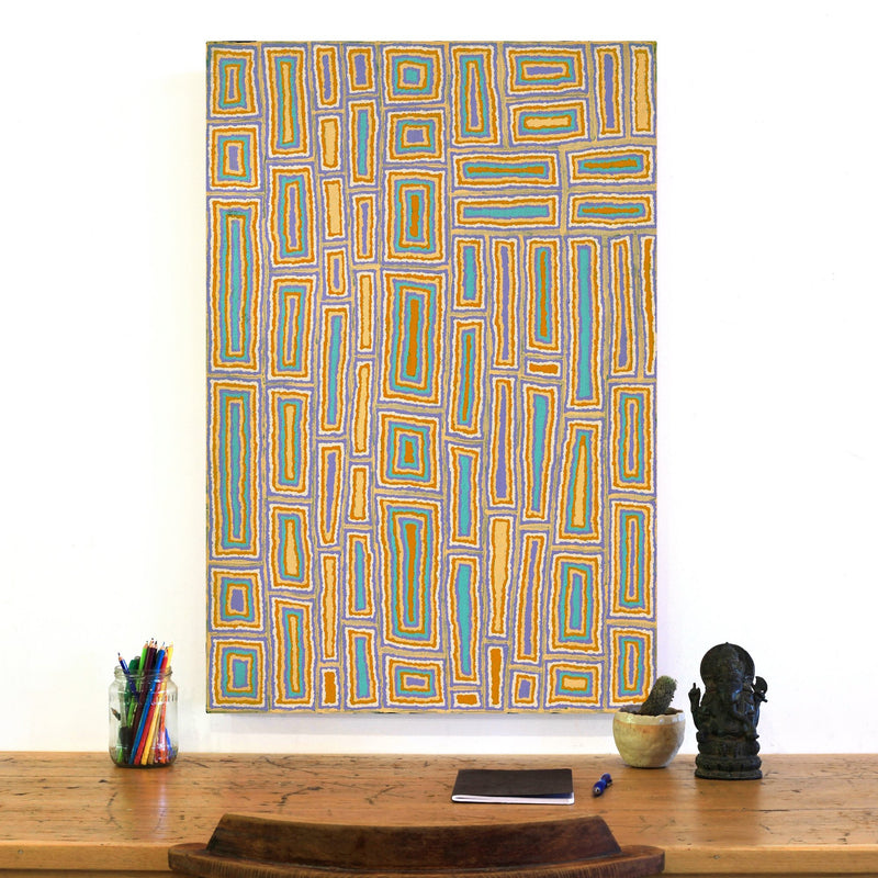 Aboriginal Artwork by Renita Roberts, Walka Wiru Ngura Wiru, 91x61cm