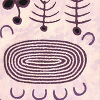 Aboriginal Artwork by Rita Watson, Irlupa, 122x61cm
