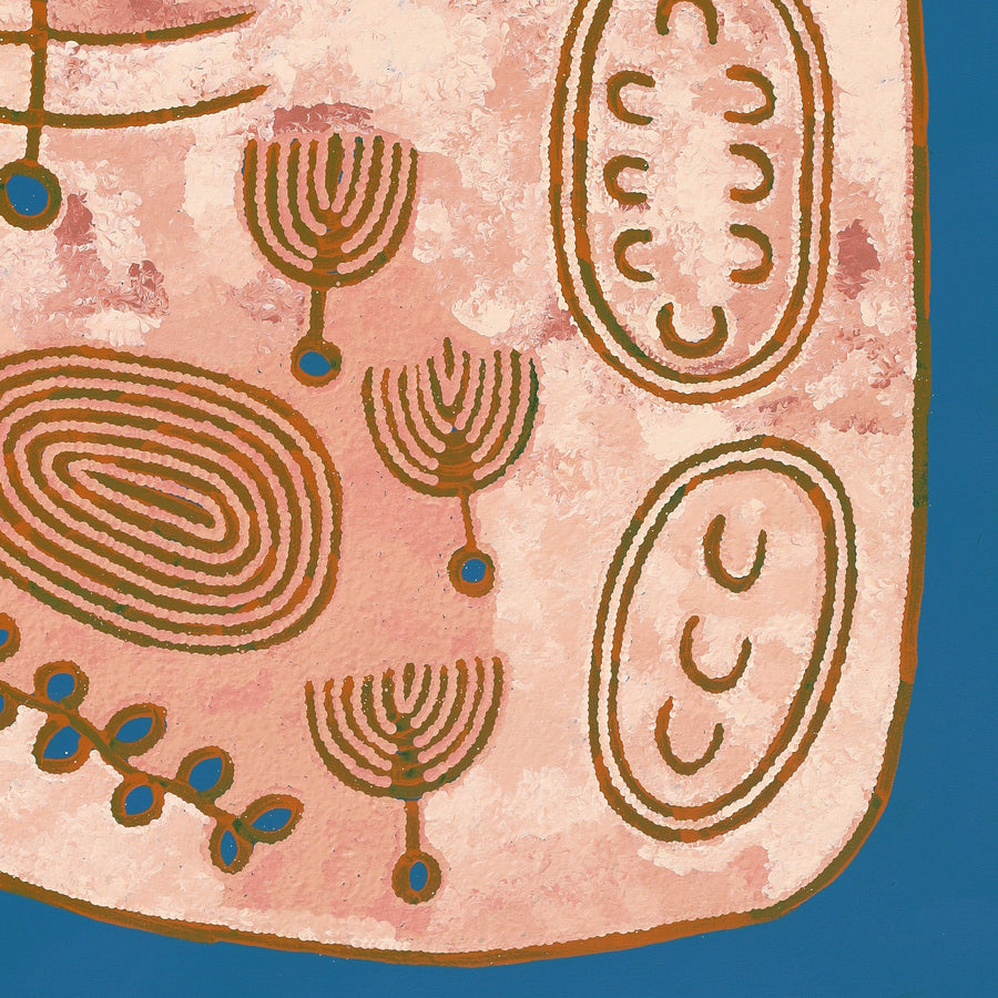 Aboriginal Artwork by Rita Watson, Irlupa, 122x91cm