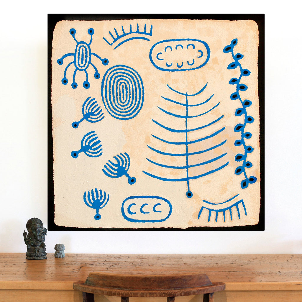 Aboriginal Artwork by Rita Watson, Irlupa, 91x91cm