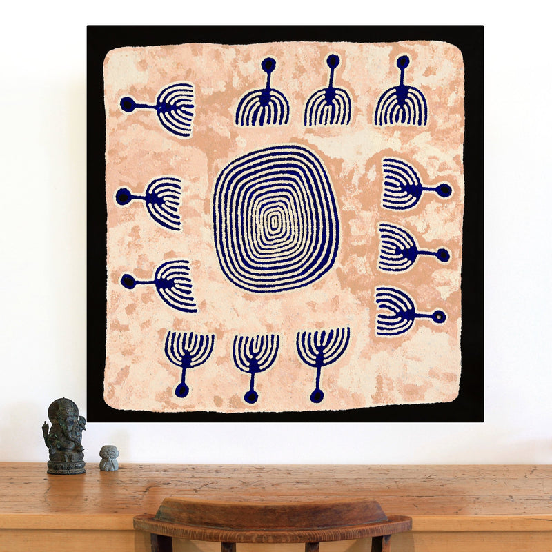 Aboriginal Artwork by Rita Watson, Irlupa, 91x91cm