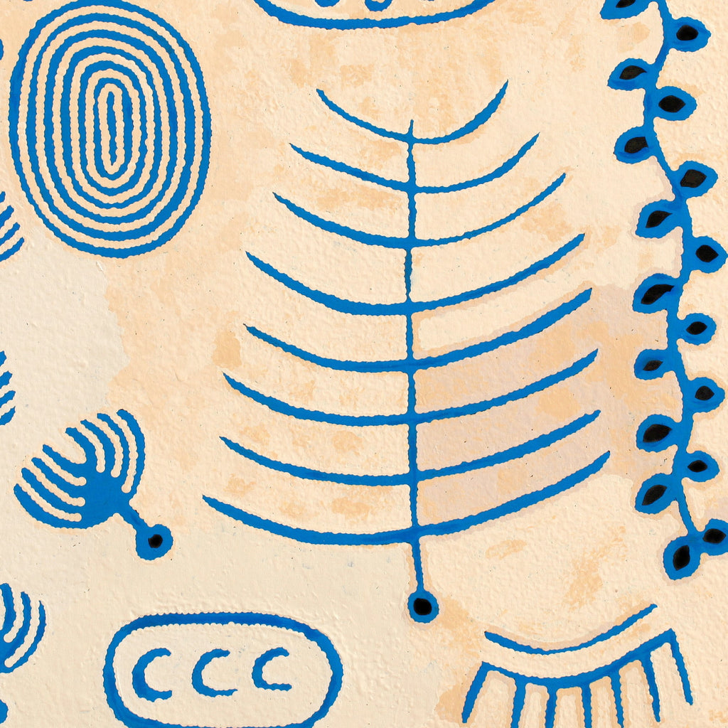 Aboriginal Artwork by Rita Watson, Irlupa, 91x91cm