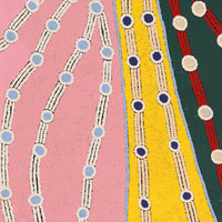 Aboriginal Artwork by Rita Watson, Tjintitia Tjukurpa, 127.5x72.5cm