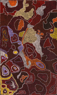 Aboriginal Artwork by Roma Butler, Wanatjutju Tjutju, 127x76cm
