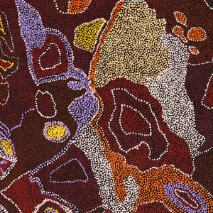 Aboriginal Artwork by Roma Butler, Wanatjutju Tjutju, 127x76cm - ART ARK®