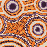 Aboriginal Artwork by Rosemary Peters, Waru at Watarru, 55x40cm