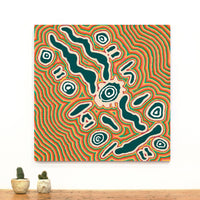 Aboriginal Artwork by Roseranna Napaljarri Larry, Warliyajarrayi, 70x70cm