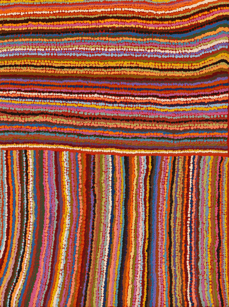 Aboriginal Artwork by Samuel Miller, Ngayuku Ngurra, 122x91cm