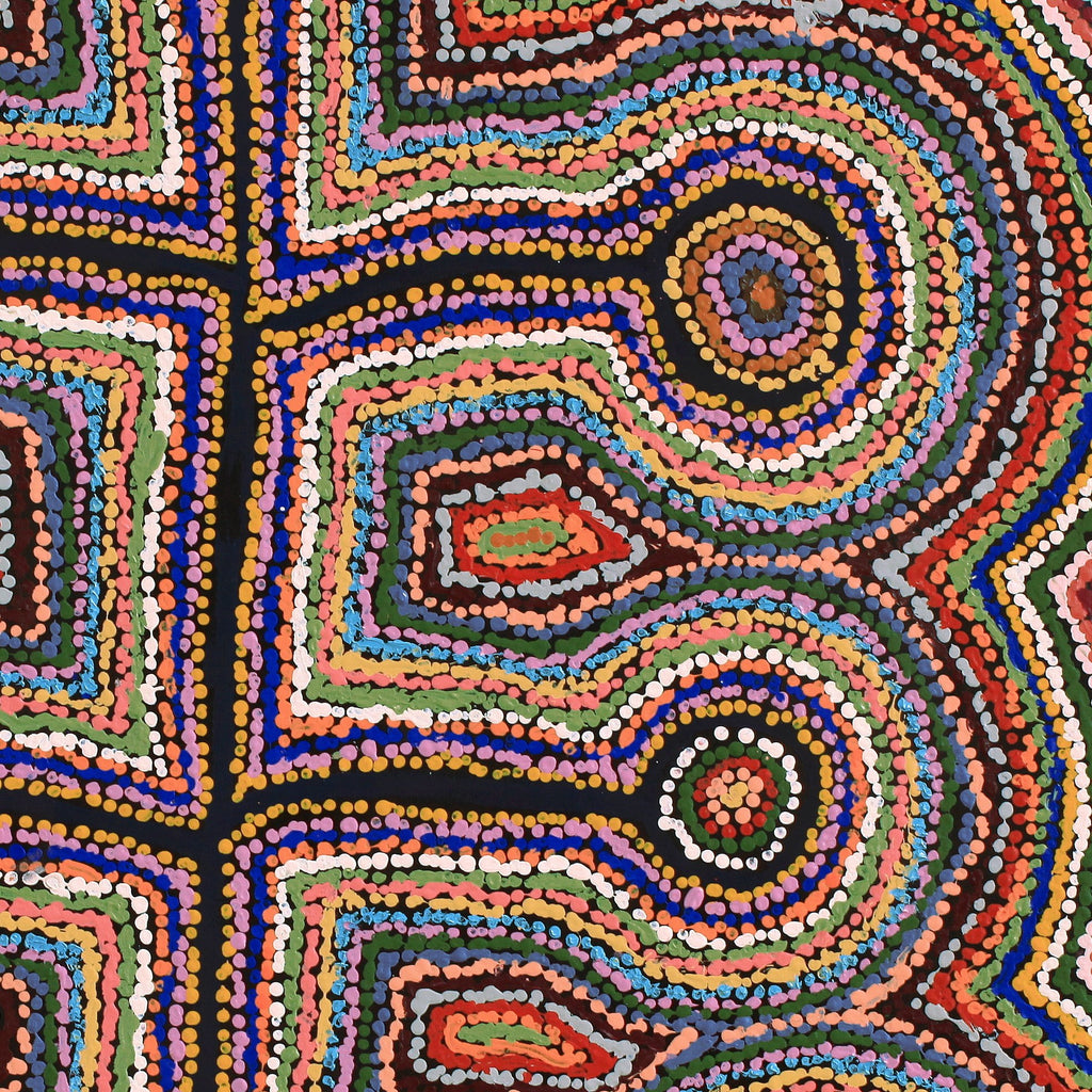 Aboriginal Artwork by Samuel Miller, Ngayuku Ngurra, 91x91cm - ART ARK®