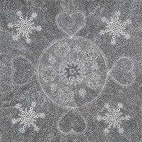 Aboriginal Artwork by Sandra Napanangka Frank, Lukarrara Jukurrpa, 46x46cm