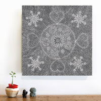 Aboriginal Artwork by Sandra Napanangka Frank, Lukarrara Jukurrpa, 46x46cm