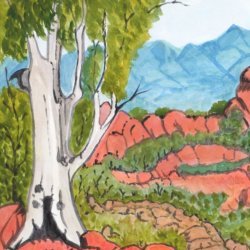 Aboriginal Artwork by Selma Coulthard Nunay, Urrampinyi (Tempe Downs Station), 33x25.5cm