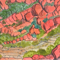 Aboriginal Artwork by Selma Coulthard Nunay, Urrampinyi (Tempe Downs Station), 33x25.5cm
