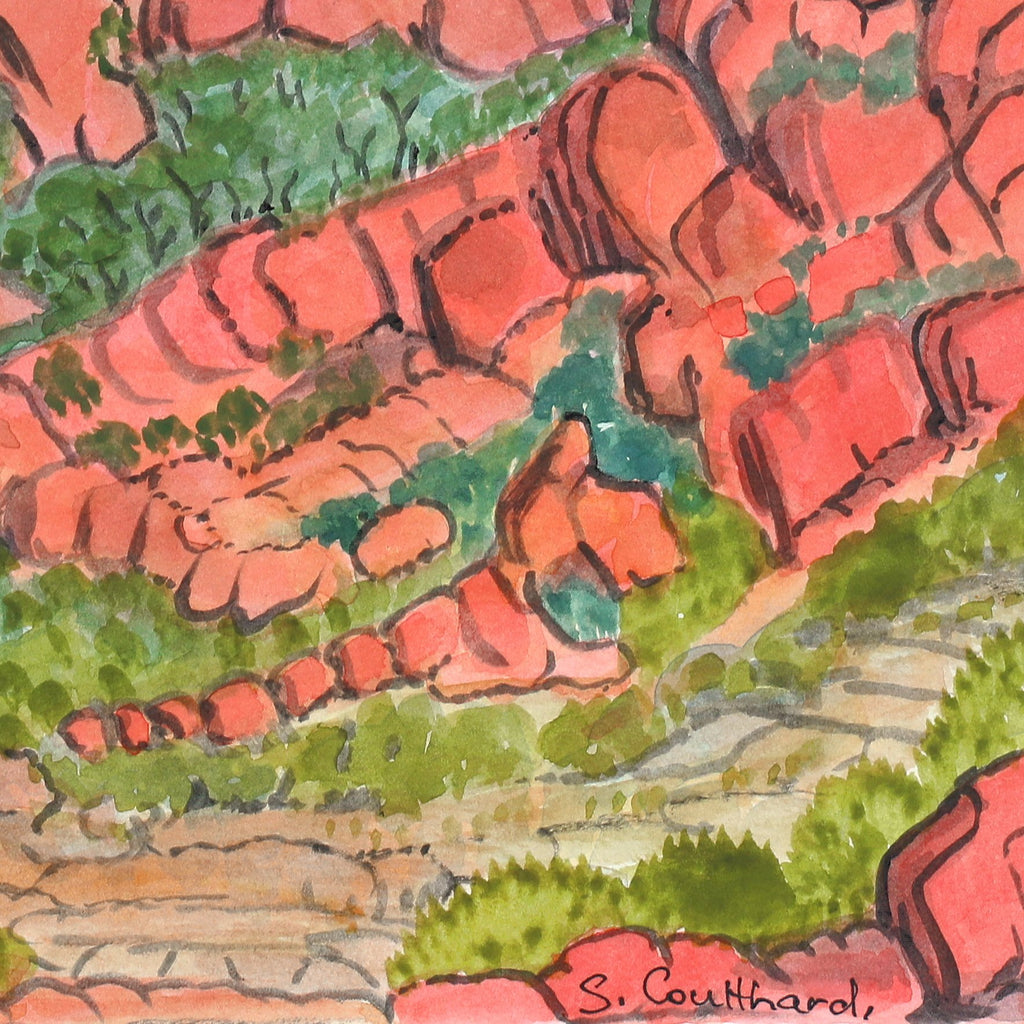 Aboriginal Art by Selma Coulthard Nunay, Urrampinyi (Tempe Downs Station), 33x25.5cm - ART ARK®