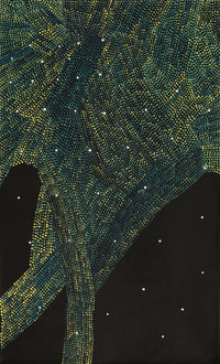 Aboriginal Artwork by Selma Napurrurla Leo, Lukarrara Jukurrpa,76x46cm