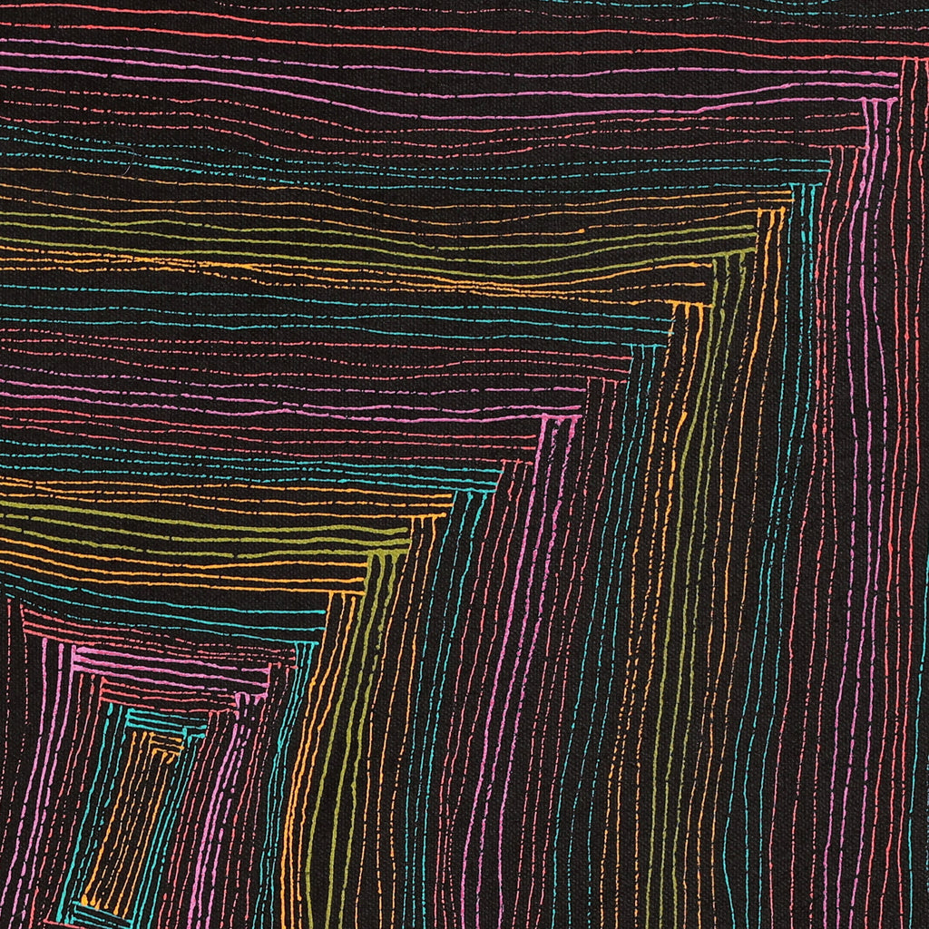 Aboriginal Artwork by Senita Napangardi Granites, Ngurlu Jukurrpa (Native Seed Dreaming), 46x46cm