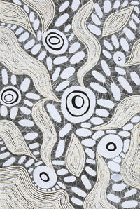 Aboriginal Artwork by Shonelle Napurrurla Stafford, Lukarrara Jukurrpa, 91x61cm