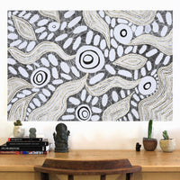 Aboriginal Artwork by Shonelle Napurrurla Stafford, Lukarrara Jukurrpa, 91x61cm