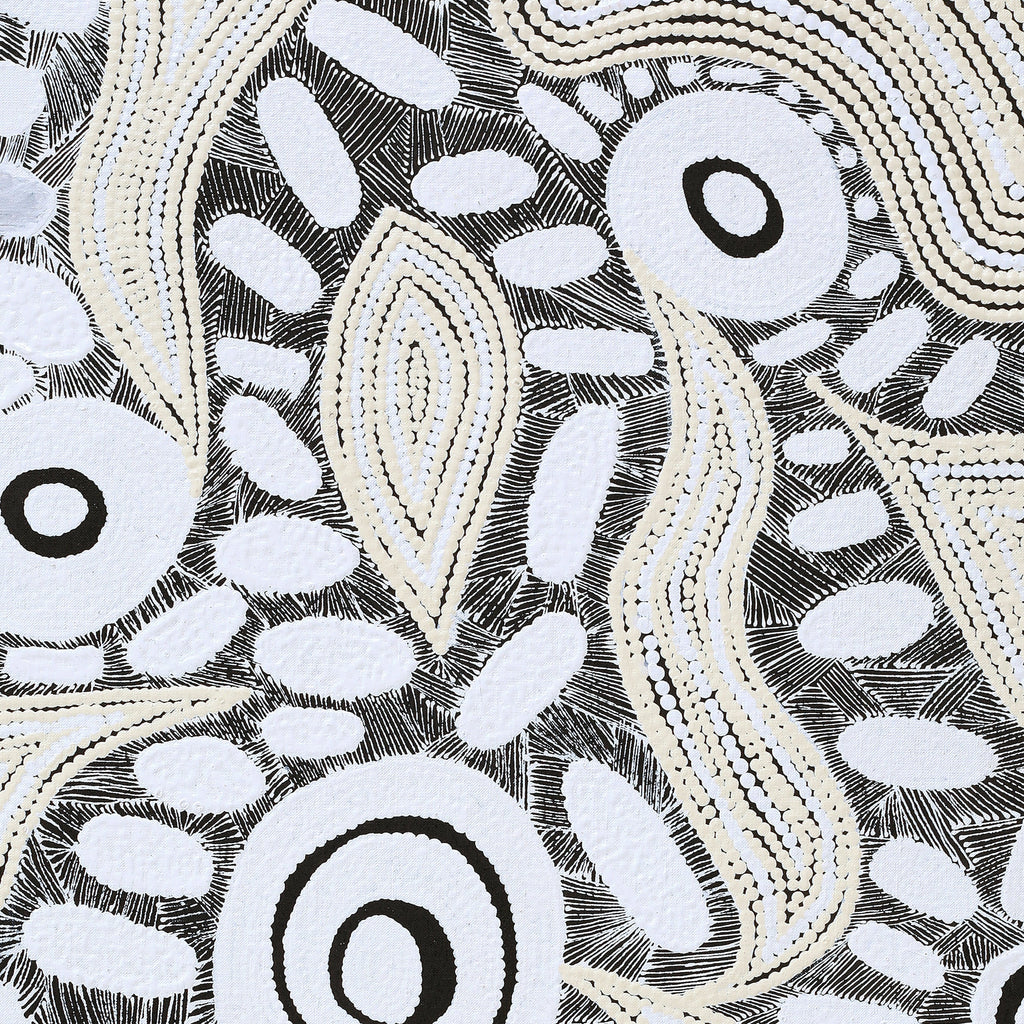 Aboriginal Artwork by Shonelle Napurrurla Stafford, Lukarrara Jukurrpa, 91x61cm