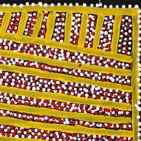 Aboriginal Artwork by Shorty Jangala Robertson, Ngapa Jukurrpa (Water Dreaming) - Puyurru, 61x46cm