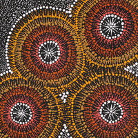 Aboriginal Artwork by Sophie Nangala Rice, Ngapa Jukurrpa - Puyurru, 61x61cm