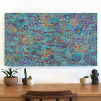 Aboriginal Artwork by Sylvaria Napurrurla Walker, Jitilypuru Jukurrpa, 107x61cm