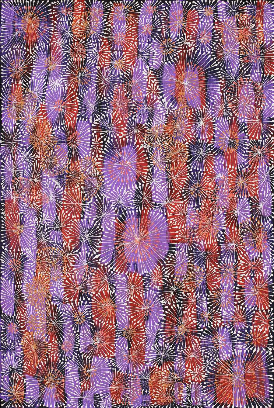 Aboriginal Artwork by Sylvaria Napurrurla Walker, Jitilypuru Jukurrpa, 91x61cm