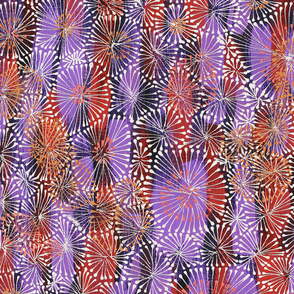 Aboriginal Artwork by Sylvaria Napurrurla Walker, Jitilypuru Jukurrpa, 91x61cm