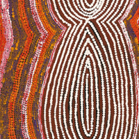 Aboriginal Artwork by Tess Napaljarri Ross, Warlukurlangu Jukurrpa (Fire country Dreaming), 107x46cm