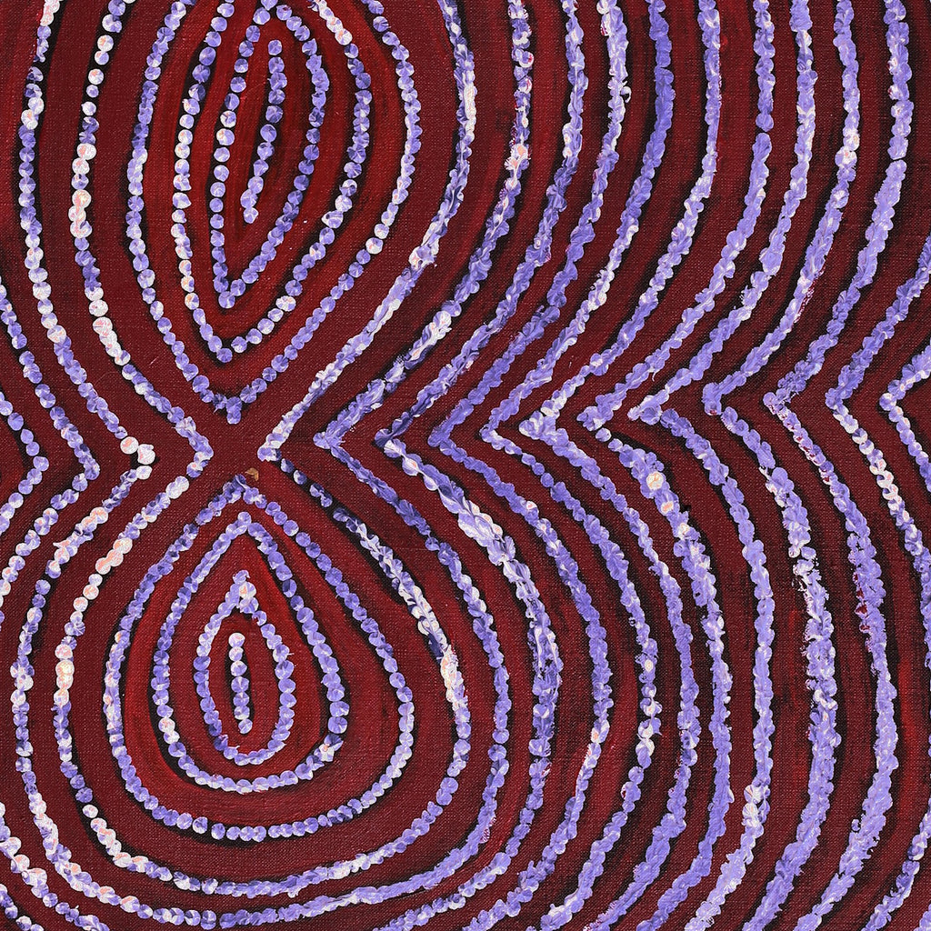 Aboriginal Artwork by Tess Napaljarri Ross, Warlukurlangu Jukurrpa (Fire country Dreaming), 76x61cm - ART ARK®