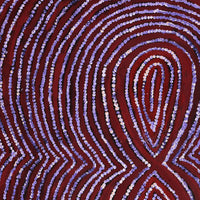 Aboriginal Artwork by Tess Napaljarri Ross, Warlukurlangu Jukurrpa (Fire country Dreaming), 76x61cm