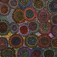 Aboriginal Artwork by Tina Napangardi Martin, Jinti-parnta Jukurrpa, 107x107cm