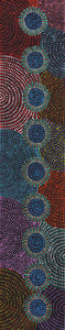Aboriginal Art by Tina Napangardi Martin, Jinti-parnta Jukurrpa, 152x30cm - ART ARK®