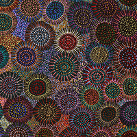 Aboriginal Artwork by Tina Napangardi Martin, Jinti-parnta Jukurrpa, 152x91cm