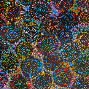 Aboriginal Artwork by Tina Napangardi Martin, Jinti-parnta Jukurrpa, 183x76cm - ART ARK®