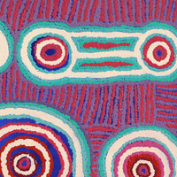 Aboriginal Artwork by Tinpulya Mervyn, Waru at Watarru, 60x60cm