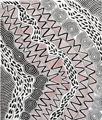 Aboriginal Artwork by Ursula Napangardi Hudson, Pikilyi Jukurrpa (Vaughan Springs Dreaming), 107x91cm