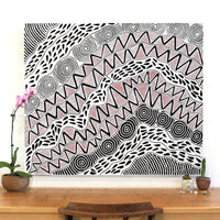 Aboriginal Artwork by Ursula Napangardi Hudson, Pikilyi Jukurrpa (Vaughan Springs Dreaming), 107x91cm