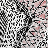 Aboriginal Artwork by Ursula Napangardi Hudson, Pikilyi Jukurrpa (Vaughan Springs Dreaming), 107x91cm